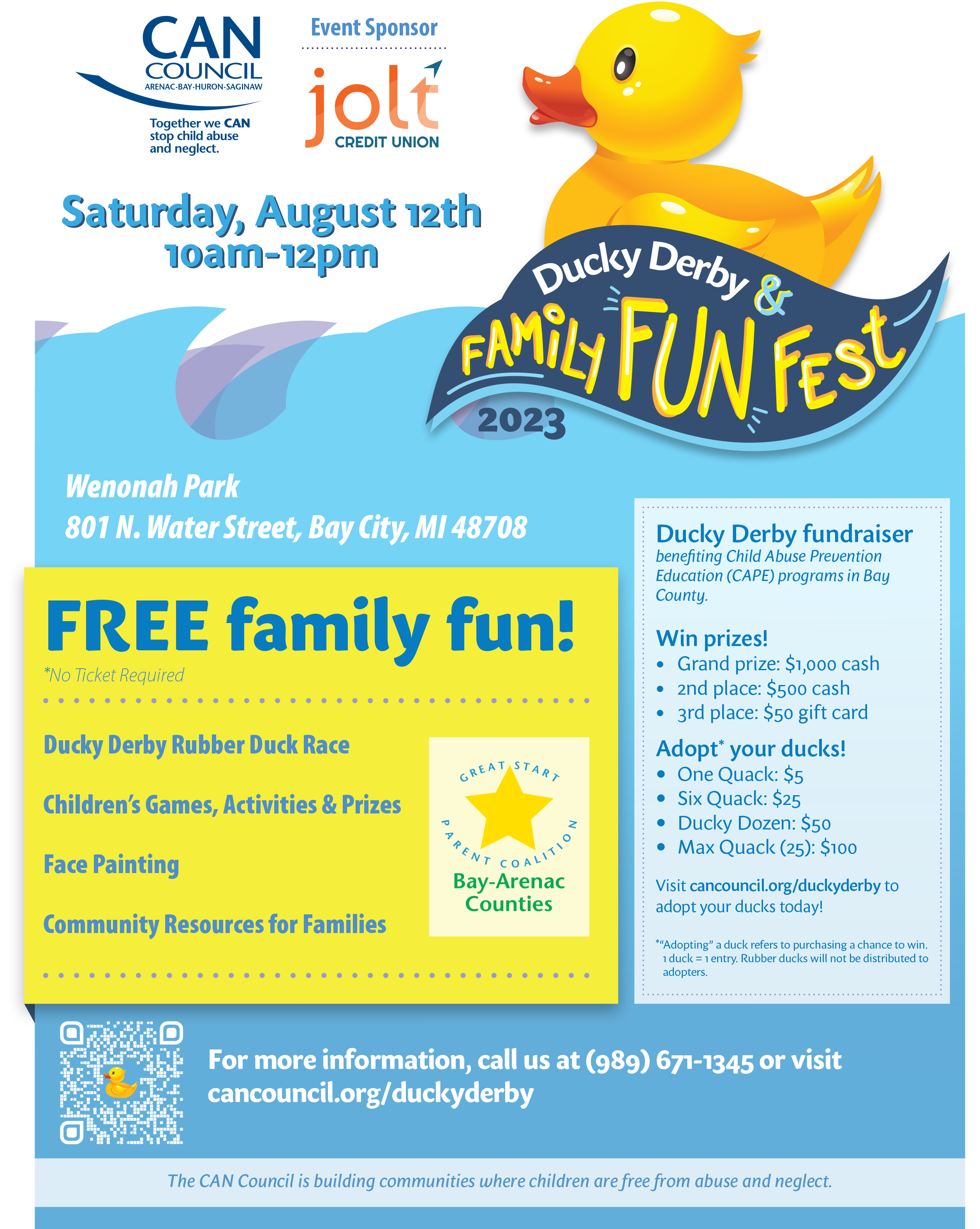Ducky Derby & Family Fun Fest - August 12th